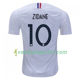 Frankrijk Zidane 10 Uit Shirt WK voetbal 2018